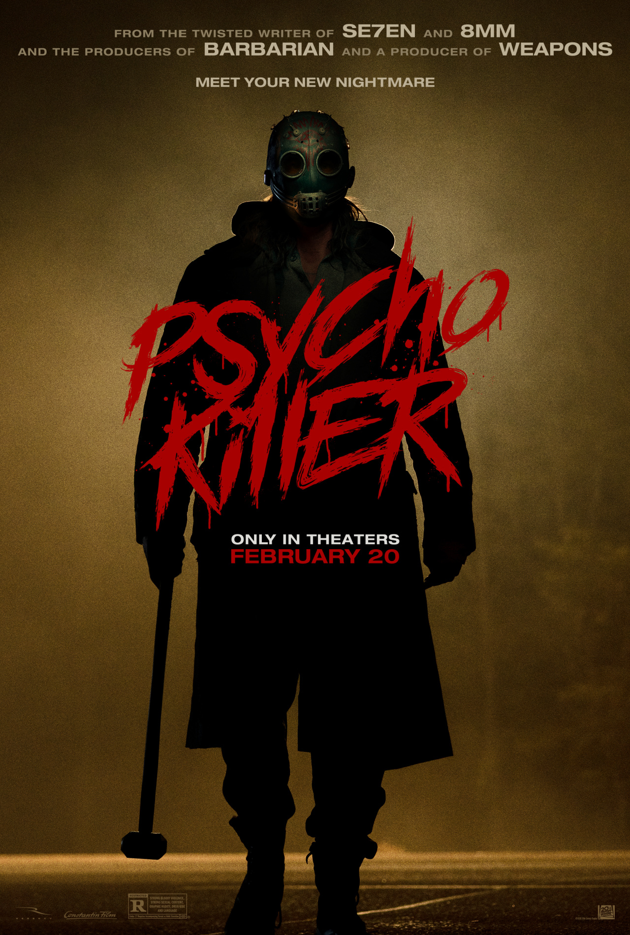 20th Century Studios' 'Psycho Killer' opens in theaters on February 20th.