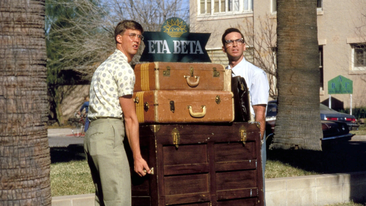 (L to R) Anthony Edwards and Robert Carradine in 'Revenge of the Nerds'. Photo: 20th Century-Fox.
