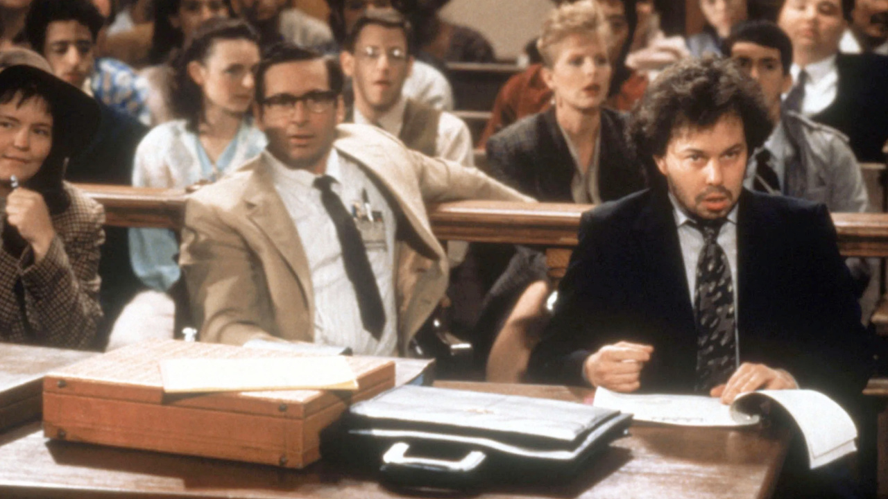 (L to R) Robert Carradine and Curtis Armstrong in 'Revenge of the Nerds III: The Next Generation'. Photo: 20th Century-Fox.