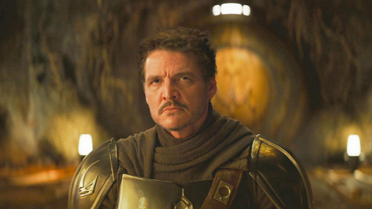 The Mandalorian (Pedro Pascal) in Lucasfilm's 'The Mandalorian and Grogu'. Photo courtesy of Lucasfilm. © 2026 Lucasfilm Ltd™. All Rights Reserved.