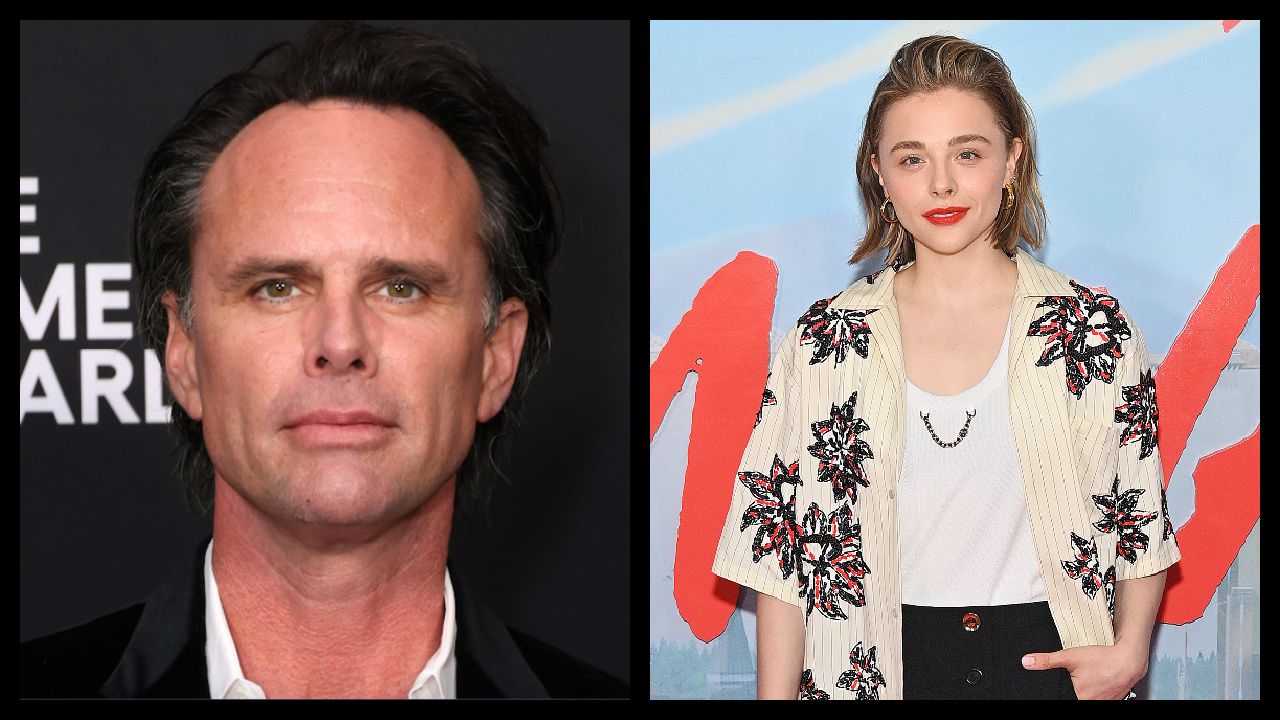 (Left) Actor Walton Goggins attends with 'Fallout' Cast and Creators at The Game Awards at Peacock Theater on December 07, 2023 in Los Angeles, California. Photo by Anna Webber/Getty Images for Prime Video. (Right) Chloë Grace Moretz attends 'Nimona' NY Special Screening at AMC Lincoln Square Theater on June 24, 2023 in New York City. Photo by Roy Rochlin/Getty Images for Netflix.