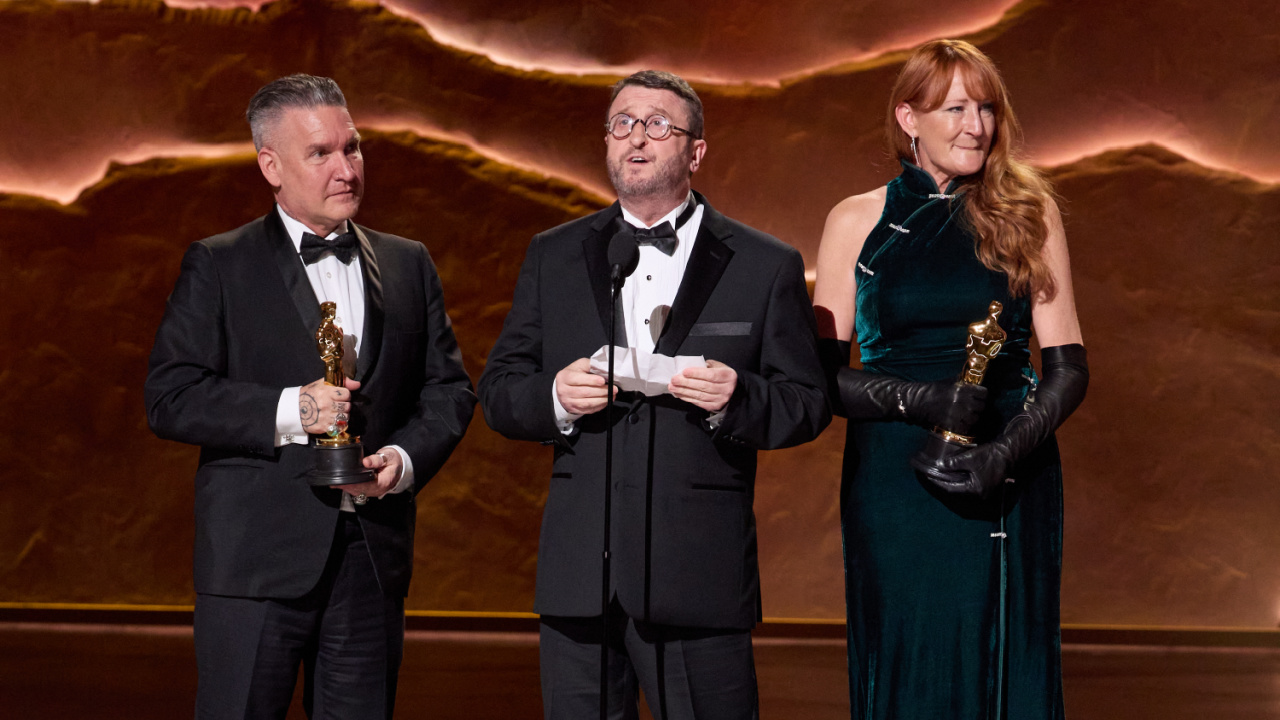 (L to R) Jordan Samuel, Mike Hill, and Cliona Furey accept the Oscar® for Makeup and Hairstyling during the 98th Oscars® at the Dolby® Theatre at Ovation Hollywood on Sunday, March 15, 2026. (L to R) Maciek Szczerbowski and Chris Lavis accept the Oscar® for Animated Short Film during the 98th Oscars® at the Dolby® Theatre at Ovation Hollywood on Sunday, March 15, 2026. Credit/Provider: Trae Patton / The Academy. Copyright: ©A.M.P.A.S.(L to R) Jordan Samuel, Mike Hill, and Cliona Furey accept the Oscar® for Makeup and Hairstyling during the 98th Oscars® at the Dolby® Theatre at Ovation Hollywood on Sunday, March 15, 2026. (L to R) Maciek Szczerbowski and Chris Lavis accept the Oscar® for Animated Short Film during the 98th Oscars® at the Dolby® Theatre at Ovation Hollywood on Sunday, March 15, 2026. Credit/Provider: Trae Patton / The Academy. Copyright: ©A.M.P.A.S.