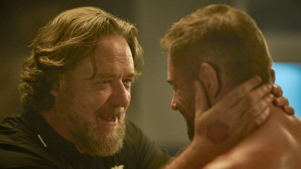 (L to R) Russell Crowe as “Sammy” and Daniel MacPherson as “Patton James” in the action/drama, 'Beast', a Lionsgate release. Photo courtesy of Lionsgate.