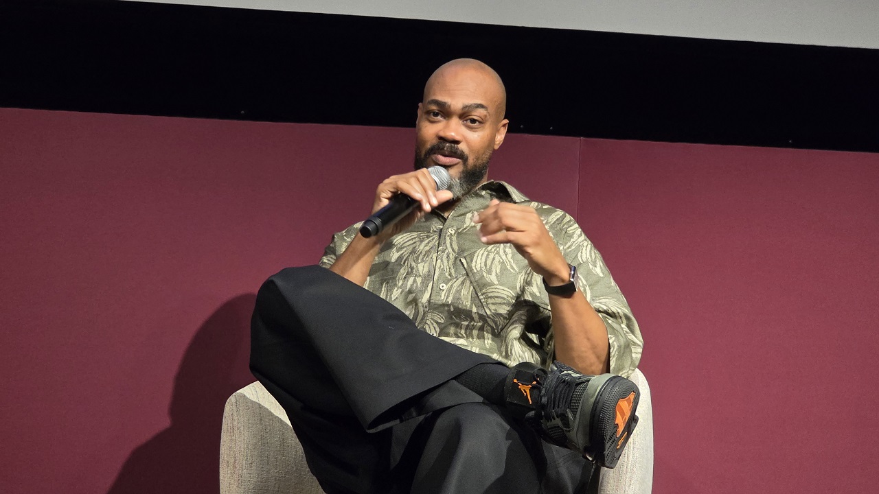 Tyree Dillihay at 'GOAT' filmmaker digital release press conference. Photo: Tessa Smith.