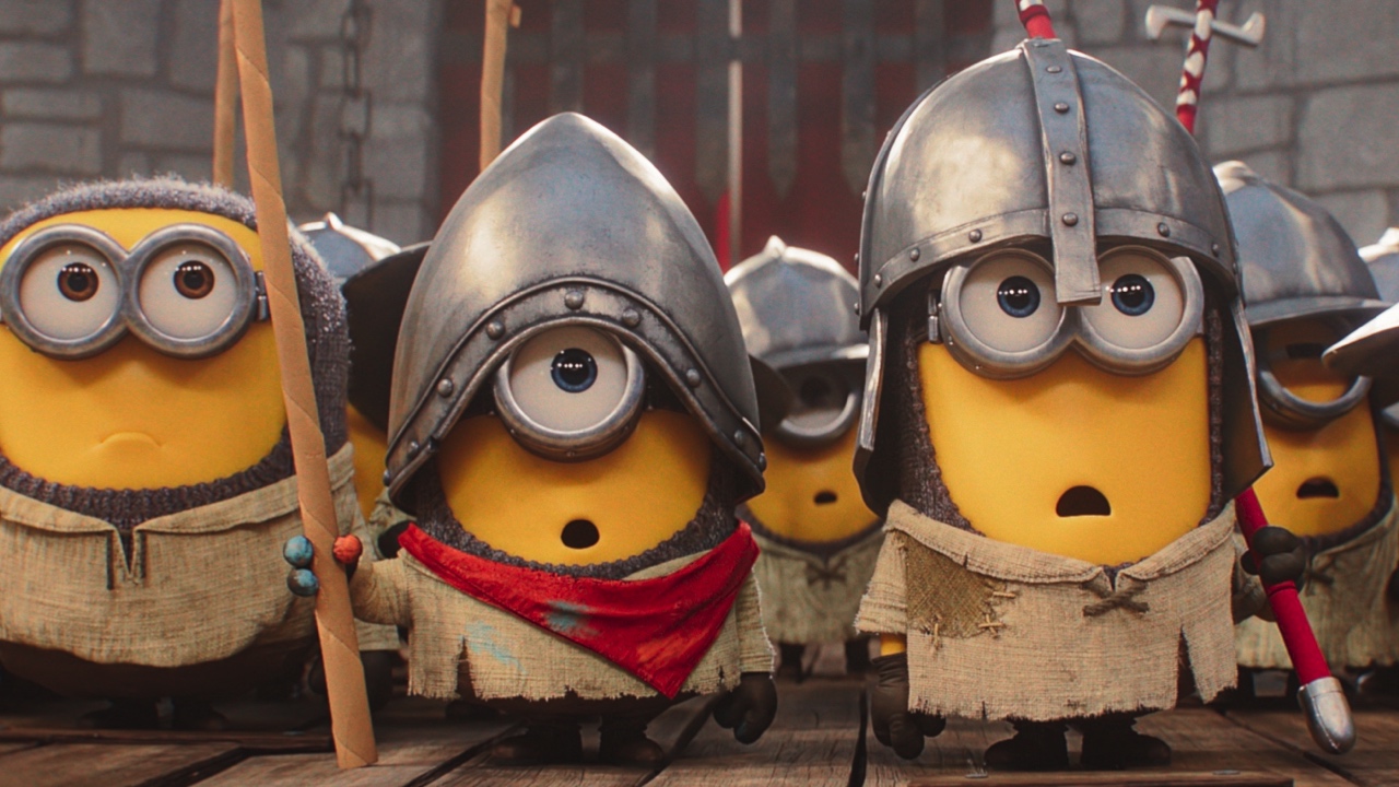 (L to R): Ed, James and Henry in Illumination’s 'Minions & Monsters'. Photo: © Universal Studios. All Rights Reserved.