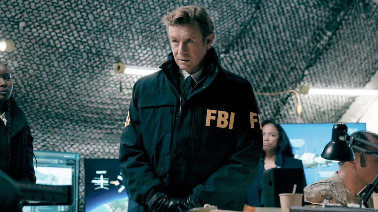 Benton Wesley (Simon Baker) in 'Scarpetta' Season 1. Photo Credit: Connie Chornuk / Prime. © Amazon Content Services LLC.