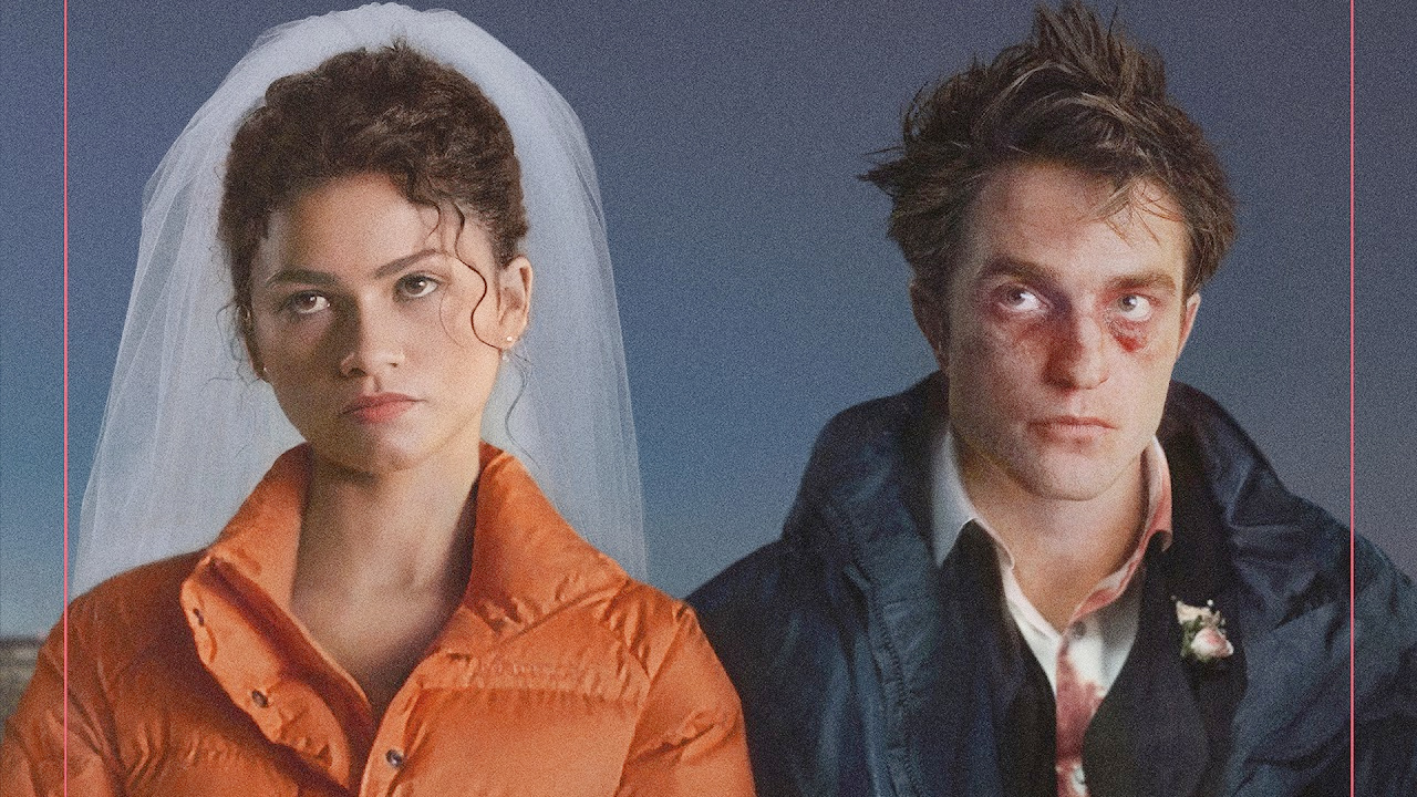 (L to R) Zendaya and Robert Pattinson in 'The Drama'. Photo: A24.