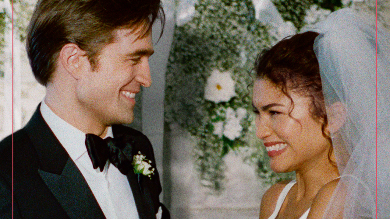 (L to R) Robert Pattinson and Zendaya in 'The Drama'. Photo: A24.