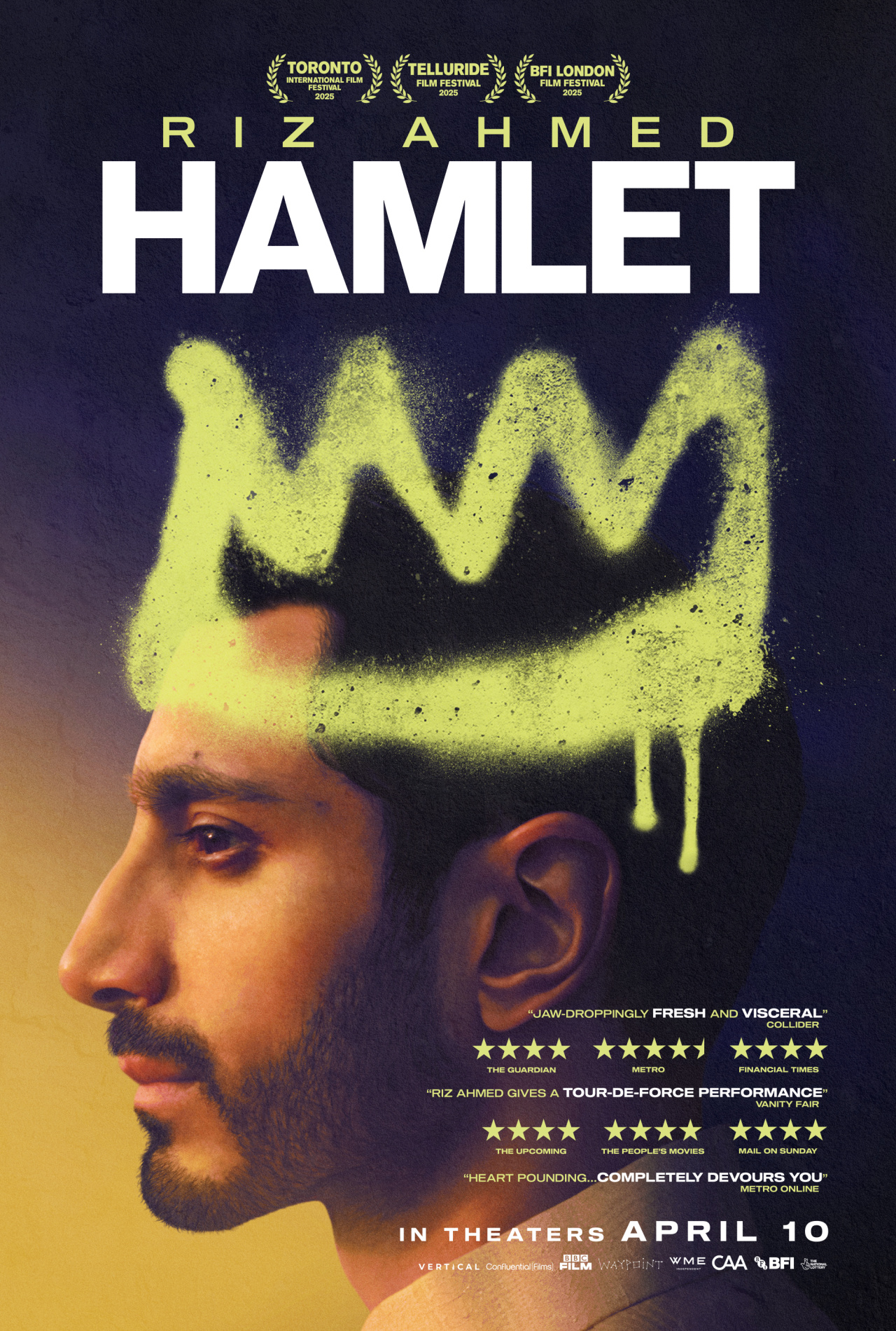 'Hamlet' opens in theaters on April 10th.