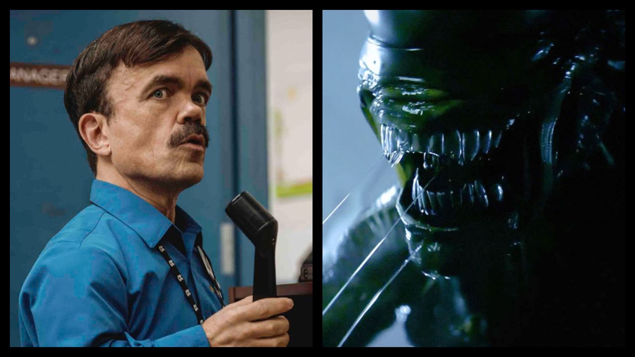 (Left) Peter Dinklage stars in 'Roofman'. Photo: Paramount Pictures. (Right) FX's 'Alien: Earth'. Photo: FX and Hulu.