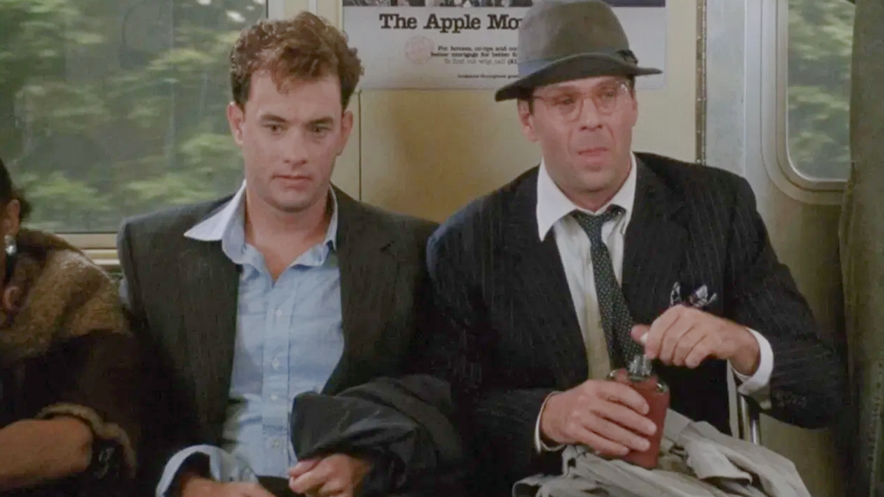 (L to R) Tom Hanks and Bruce Willis in 'The Bonfire of the Vanities'. Photo: Warner Bros. Pictures.